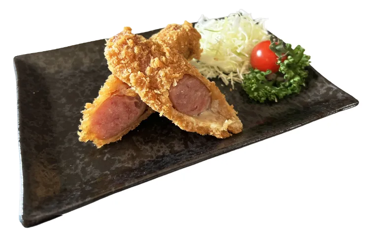 チーズ入りソーセジフライ